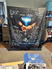 To My Wife I Love You The Most Fleece Blanket, Gift For Wife From Husband