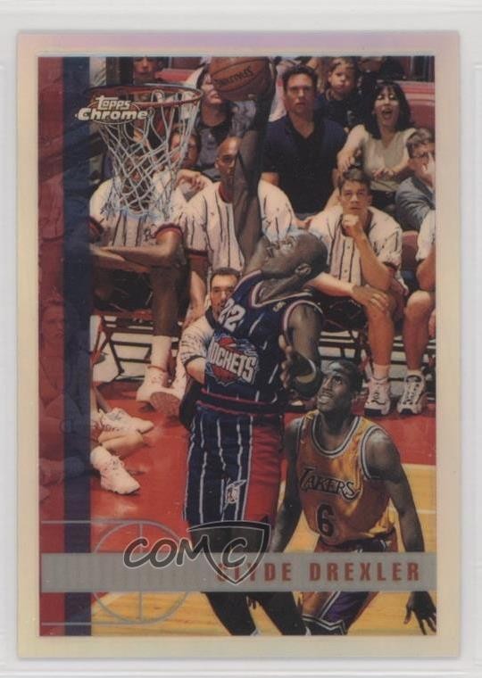 1997-98 Topps Chrome Refractor Clyde Drexler #71 HOF 3y4