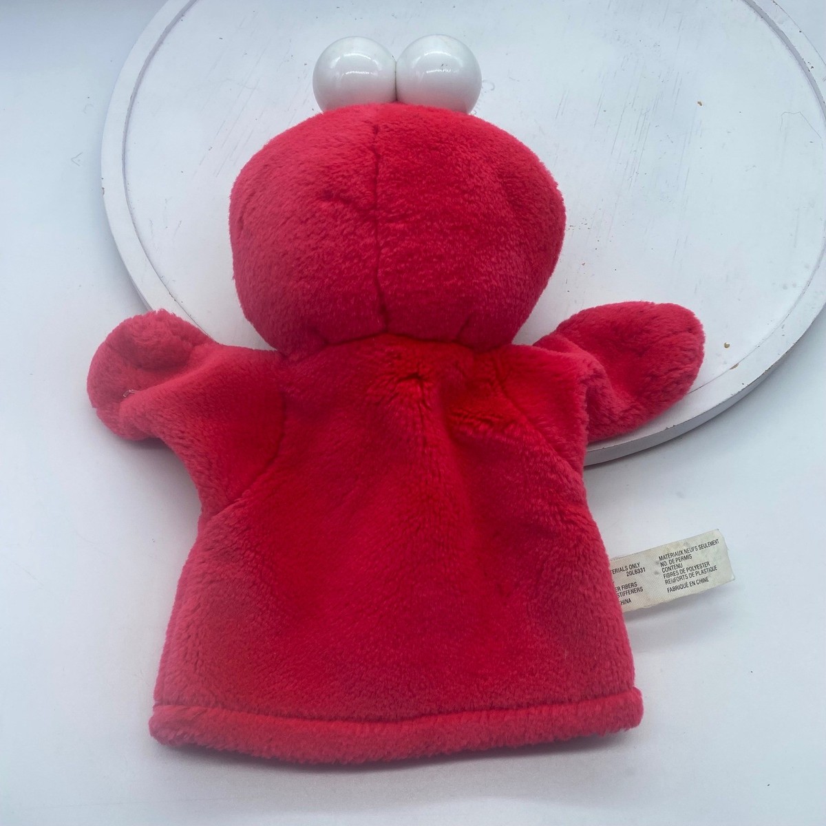 Vtg Fisher-Price Sesame Street Elmo Plush Hand Puppet Red 2004