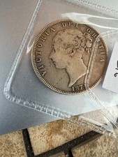1874 Great Britain Victoria Half Crown  - 0.925 silver