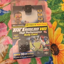 Bell  Howell Tac Camera, Tiny HD Body Camera  16GB SD Card NEW
