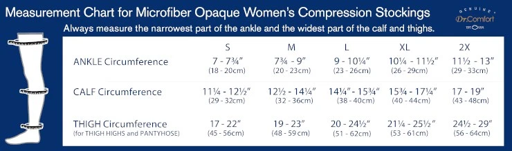 Dr. Medias de compresión Comfort microfibra opacas hasta el muslo 15-20 mmHg-Beige-M Foto 2 de 2