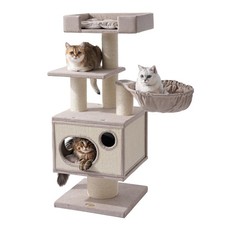 Maine Coon Cat Tree for Indoor Cats Large Adult,Modern Cat Tower for Extra La...