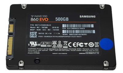 Samsung 860 EVO 500GB 2.5'' SATA SSD Solid State Drive MZ-76E500 95%+ HEALTH