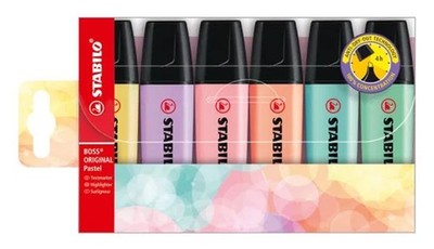 Stabilo Textmarker Boss 6er Etui pastel