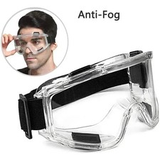 1PC Safety Goggles Eye Protective Over Glasses Clear Anti Fog Dust Outdoor Work◈