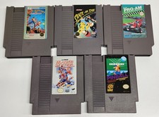 Nintendo NES Game Lot - Pinball Blades Of Steel RC Pro-Am Skate Or Die Ikari II