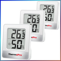 Digitales Thermo-Hygrometer 3Er Set Innenraum Temperatur Luftfeuchtigkeit