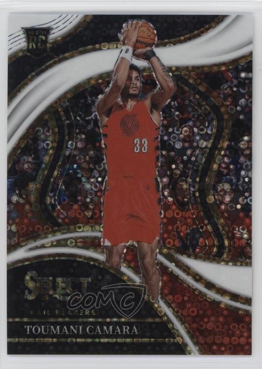 2023-24 Panini Select Courtside White Disco Prizm 25/75 Toumani Camara #272 0z9d