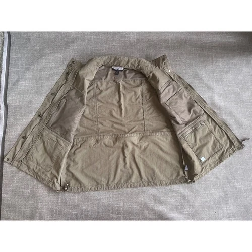 Magellans Travel Gear Mens XL Khaki Utility Vest Multi-Pocket RFID Safe Fishing image 6