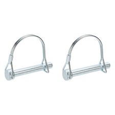 2 Pcs Trailer Coupler Pins 38 X 2.6 Half Round Safety Wire Lock Hitch Pin
