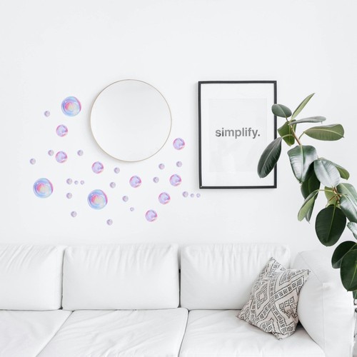 Ocean Theme Wall Stickers Party Miss Bubbles Decal Decals for Kids Bedroom - Picture 6 of 12