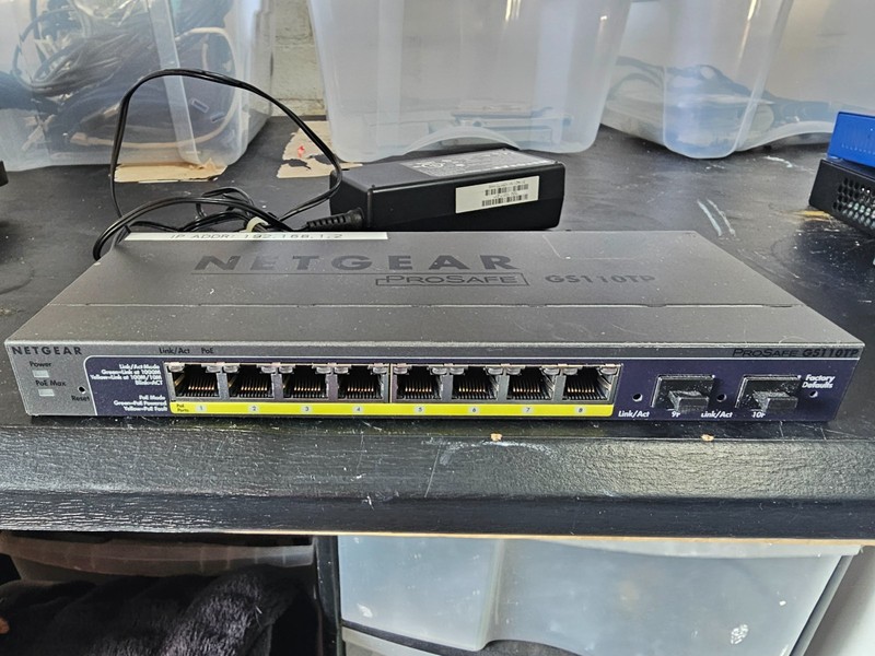 NETGEAR PROSAFE GS110TP 8-port Gigabit PoE Smart Switch