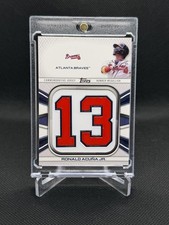 2022 Topps Series 1 - Jersey Number Medallion Commemorative Relics Ronald Acuña