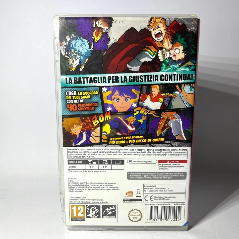 MY HERO ONE'S JUSTICE 2 - NINTENDO SWITCH - GIOCO COMPLETO ITALIANO PAL - Immagine 2 di 3