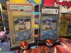 2 SLABS! Pokémon Wartortle Base Set 42/102 PSA 8 1999 WOTC- PLUS 2023 JPN HOLO
