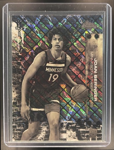 2025-26 Topps Chrome x Cactus Jack Joan Beringer #77 LogoFractor RC Timberwolves