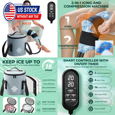 Ice Machine for Knee After Surgery w/Compression, Hip Replacement Cold Therapy