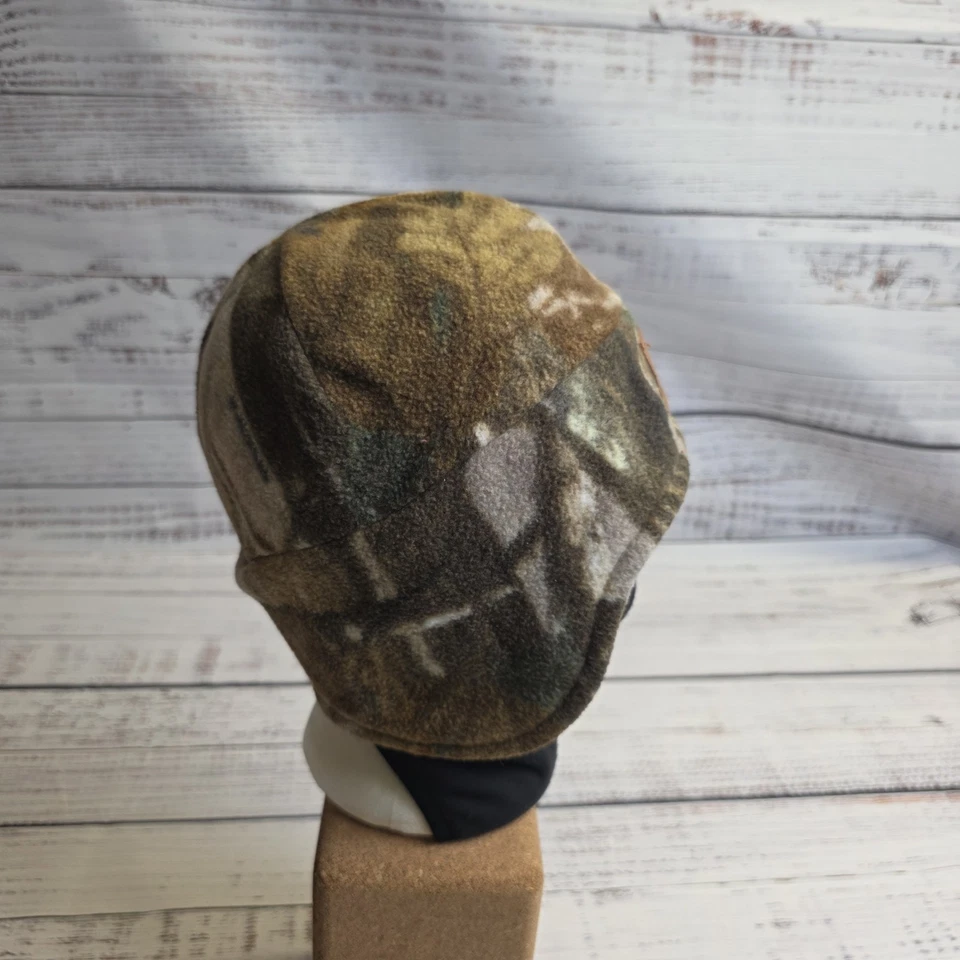 Gorro e máscara facial de lã camuflagem marrom Carhartt caminhada esqui caça boné 2 em 1 - Imagem 4 de 4