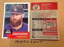 Charlie Blackmon #57 RockiesMVP Star # Ed / 49 Hergestellt 2016 Topps Archive