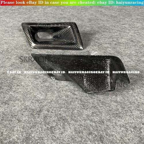 Bumper Carbon Fiber Air Vent Intake Duct Left Right For Nissan 350Z Z33 03-09 A - Imagen 10 de 11