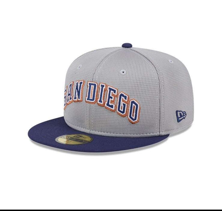 New Era San Diego Padres Pivot Mesh Grey Navy Blue 59FIFTY