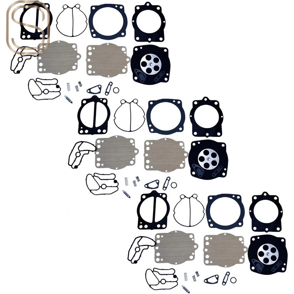 3 kits de reconstrucción de reparación de carburador para Kawasaki Jet Ski 750 900 1100 STX XIR ZXI Foto 4 de 4