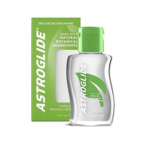 Astroglide Natural Water Based Personal Lubricant, 2.5 oz (4 Pack)
