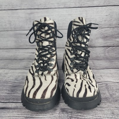 美品】PRADA プラダハラコ バレーシューズ アニマル ヒョウ ゼブラ 36 