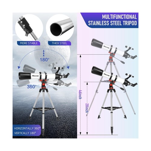 Telescope, Telescope for Adults High Powered Professional, 90mm Aperture 800m... - Picture 5 of 7