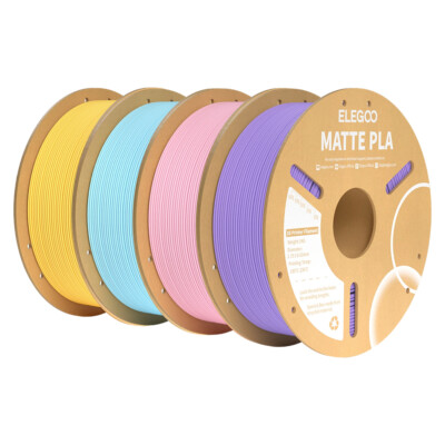 ELEGOO Matte PLA Filament 1KG,1.75mm 3D Drucker Filament Maßgenauigkeit+/-0.02mm