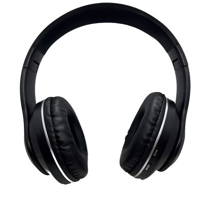 OverEar Headset Kabellos Bluetooth Schwarz Flashily SDCard Anruf Meeting Neu