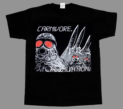 CARNIVORE RETALIATION 1987 CROSSOVER NEW BLACK T-SHIRT 345XL