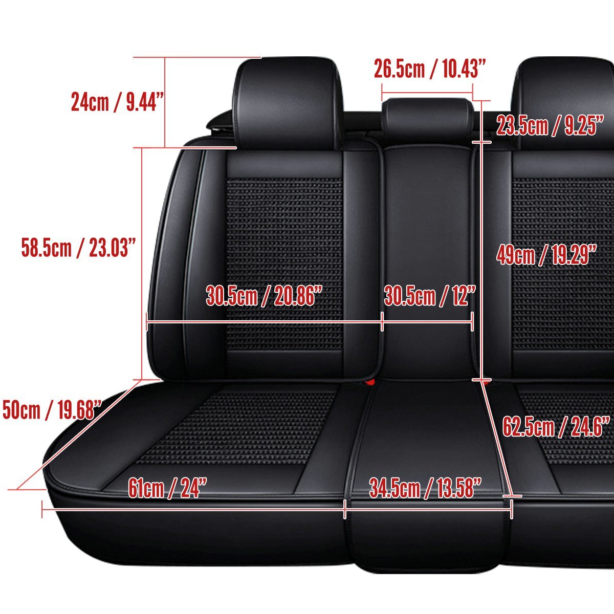 Car Seat Covers Full Set 5-Seat Leather Cushion For Hyundai Tucson Accent Sonata