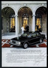 1980 Volvo Bertone Coupe Black Car Color Photo Vintage Print Ad