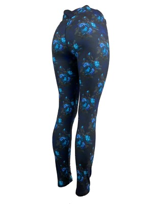 Blue Roses Amazing Leggings Many Shades of Blue! Multiple Sizes Super Soft!