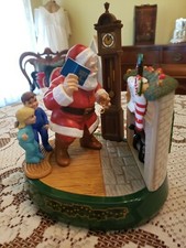 Coke Santa Claus Mechanical 1995 Bank 3rd in Series Santa Please Pause Here