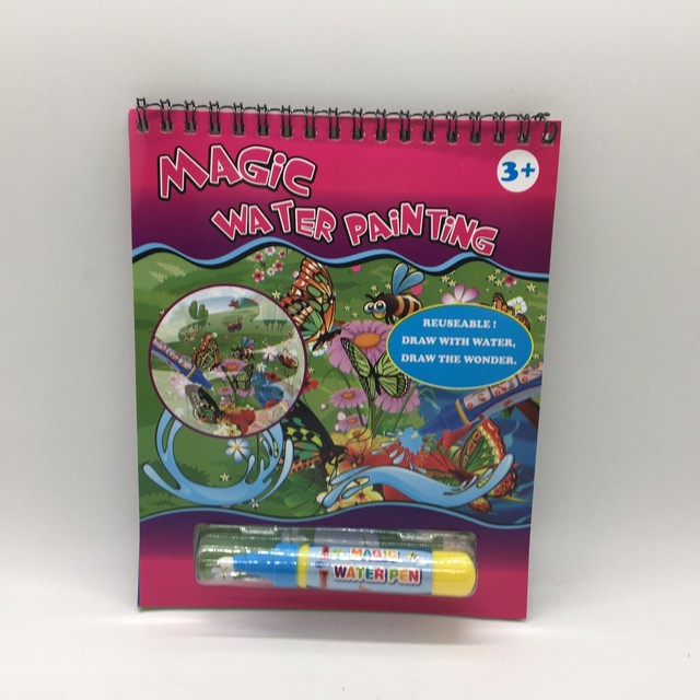 2 Reusable Magic Water Painting Book for Kids W/water Pen Included Ship