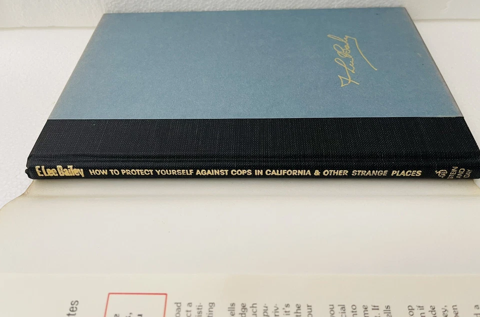 How to Protect Yourself Against Cops by F. Lee Bailey 1982 Hardcover Dust Jacket - Image 3 of 4