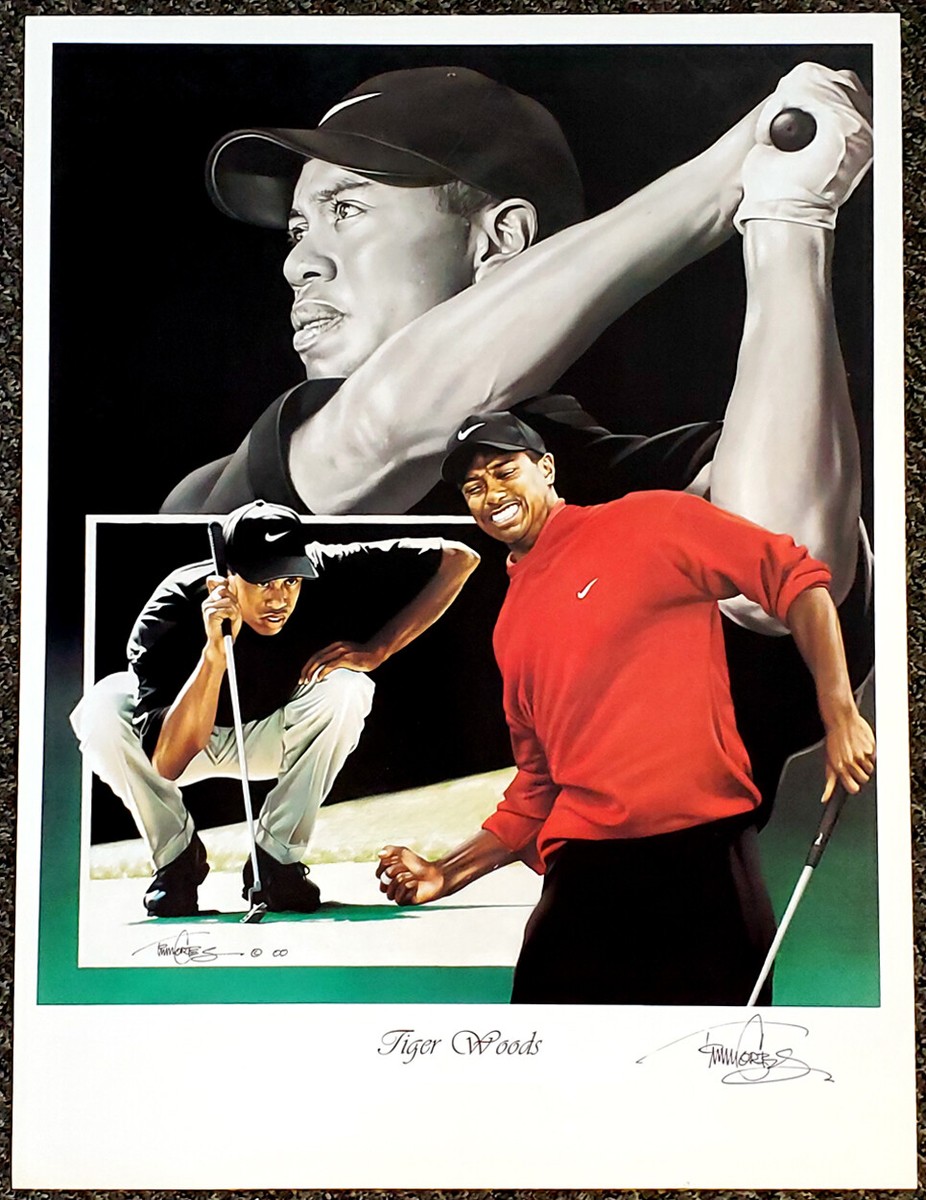 【新品未開封】90s NIKE Golf Tiger Woods ポスター Lot Detail - Tiger Woods Nike Golf Driven Poster