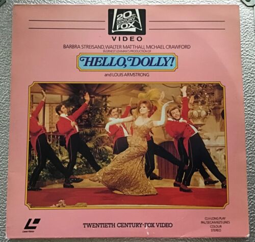 HELLO DOLLY,STREISAND,MATTHAU,ARMSTRONG,1969 DOUBLE LASERDISCS,COVER VG,DISCS EX - Picture 1 of 10
