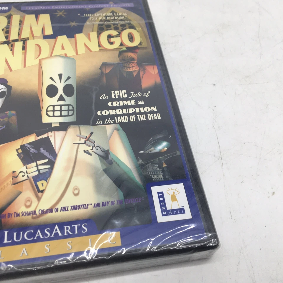 Vtg Grim Fandango PC Game New SEALED Windows 95/98 Lucas Arts Video Game - Image 3 of 4