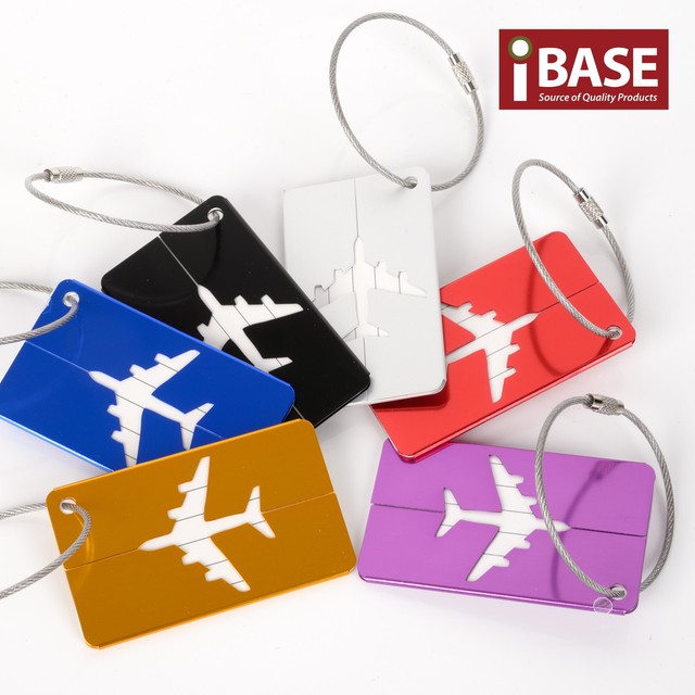 Luggage Tag Aluminium Travel Baggage Suitcase Identity Address Name