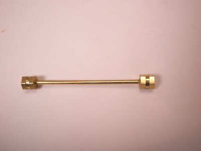 1-1/2'' Round Wire Hexagon Ends Gold Tone Vintage SMALL Collar Bar L401