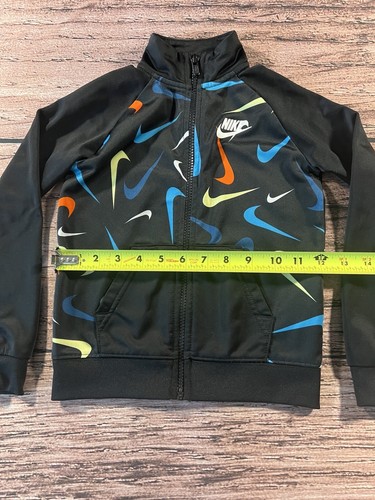 Nike Jacket All Over Print Youth Boys Sweatshirt track Jacket Size 4T - Picture 4 of 6