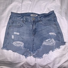 Refuge Jean Shorts Womens 2 Blue Denim