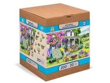 Countryside Garden 200 Piece Wood Jigsaw Puzzle Wooden City New