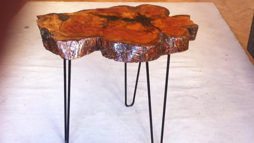 Handmade Olive Wood Rustic Coffee Table,Live Edge Quality Resin Coffee Table - Video 1 of 1