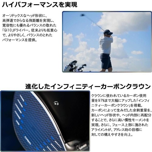 TaylorMade Golf Club Driver Qi10 Loft 10.5° Diamana Blue TM50 Graphite S-Flex - Picture 9 of 12