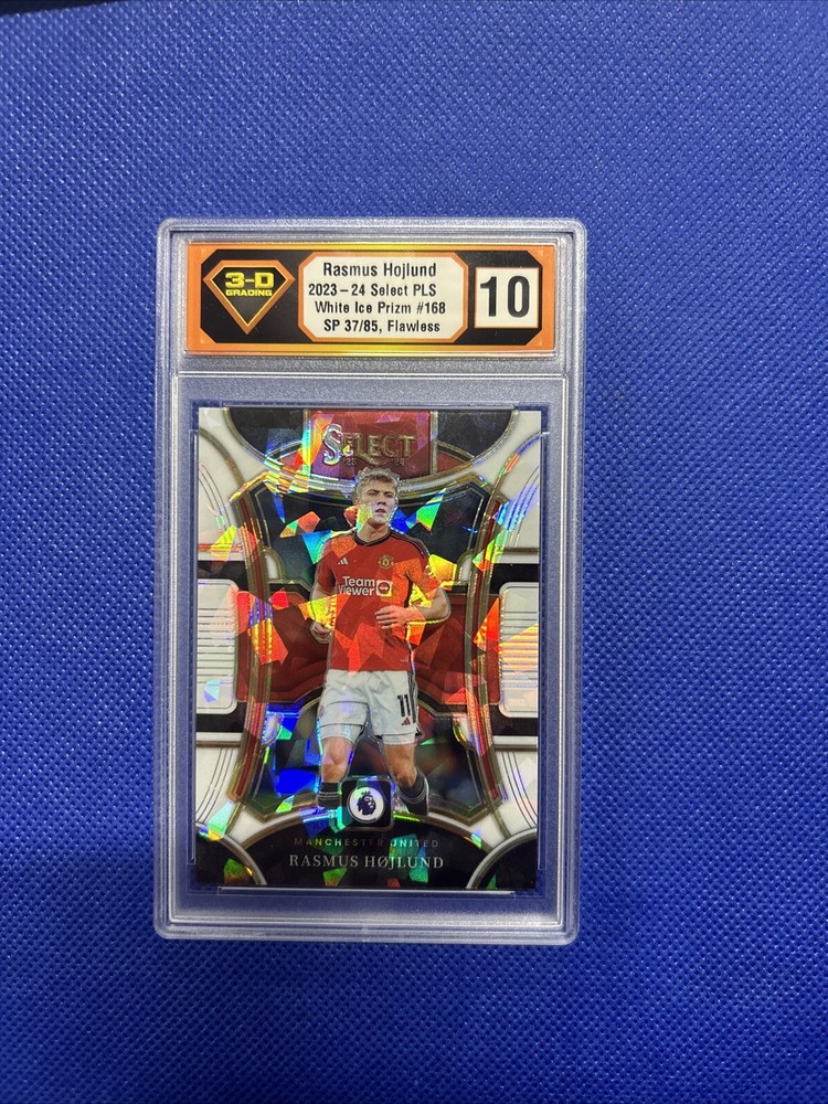2023-24 Panini Select Rasmus Hojlund White Parallel /85 PSA 10 Gem Mint